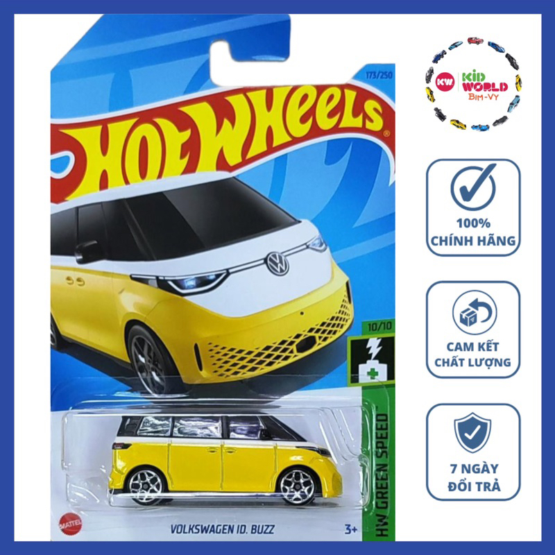 Xe mô hình Hot Wheels basic Volkswagen ID. Buzz HKG51.