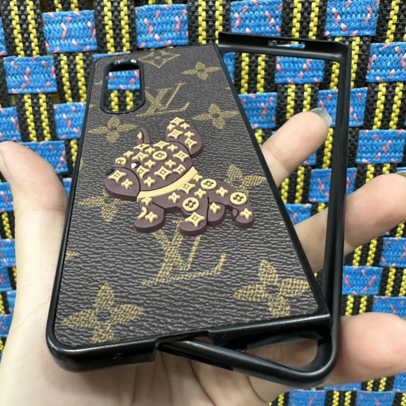 Case ốp lưng Samsung Z fold 3 / Zfold 4 hình chó nâu siêu dễ thương