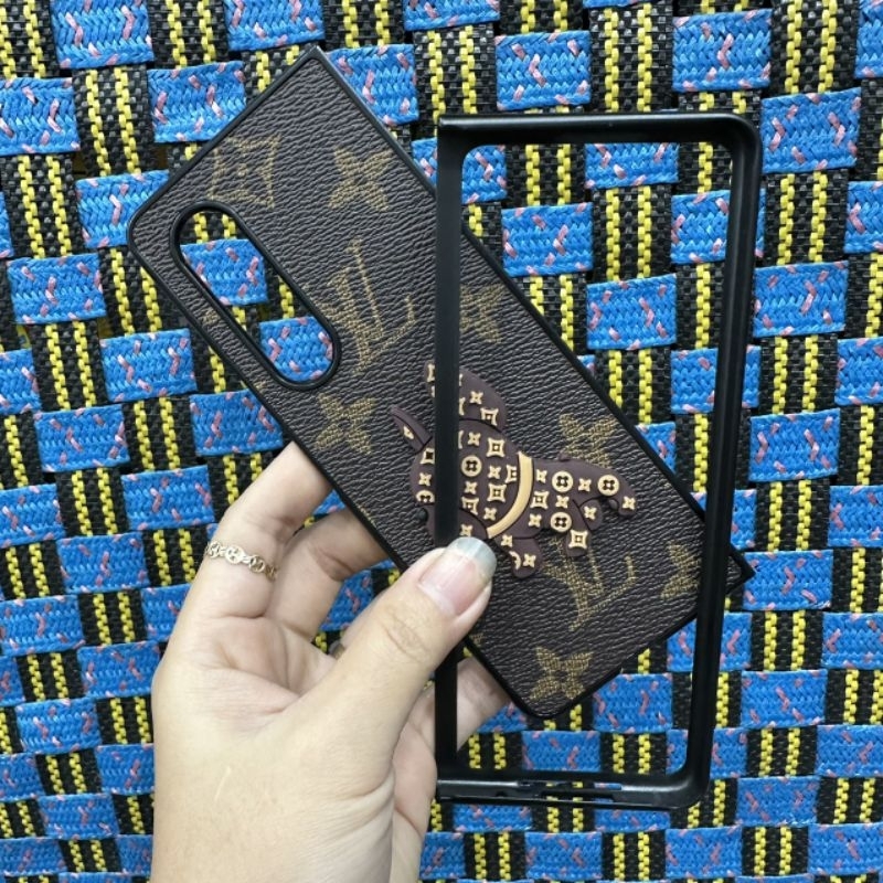 Case ốp lưng Samsung Z fold 3 / Zfold 4 hình chó nâu siêu dễ thương