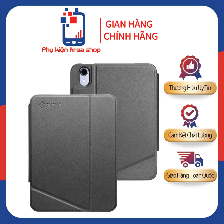 BAO DA TOMTOC (USA) TỪ TÍNH ĐA GÓC VERTICAL HỖ TRỢ SẠC KHÔNG DÂY A_PPLE PENCIL FOR I_PAD MINI 6 B0209W1