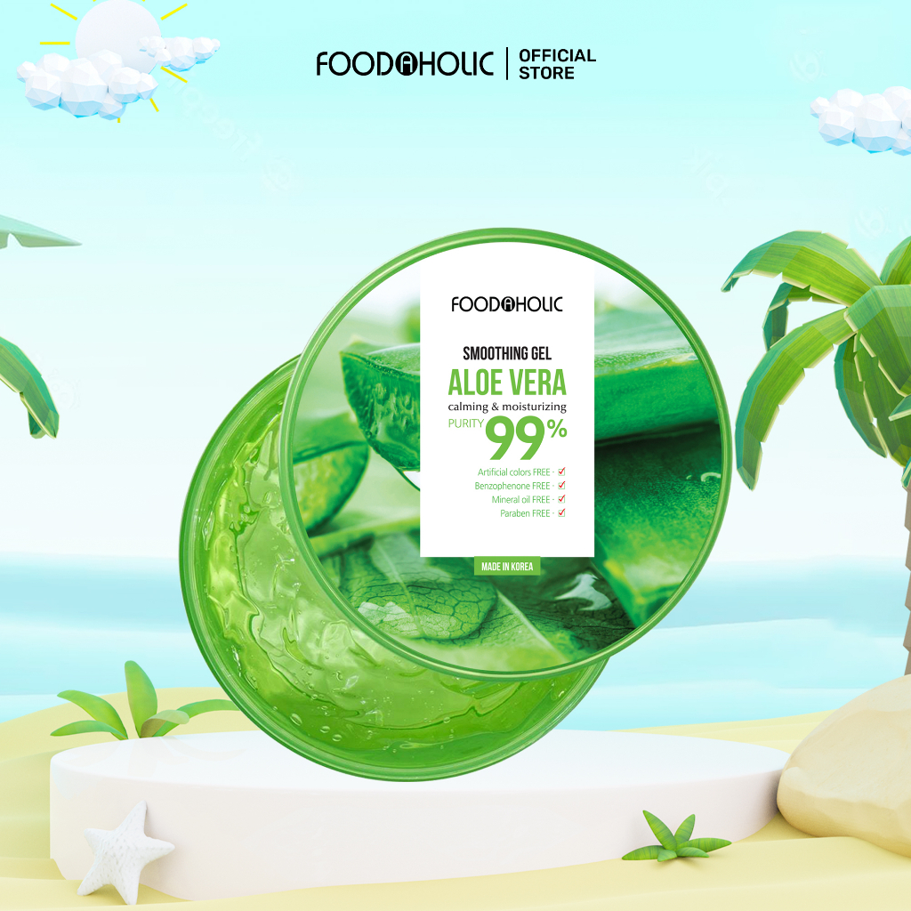 Gel Dưỡng Nha Đam Chăm Sóc Da Và Tóc Toàn Diện Aloe Vera 99% Soothing Gel 300ml