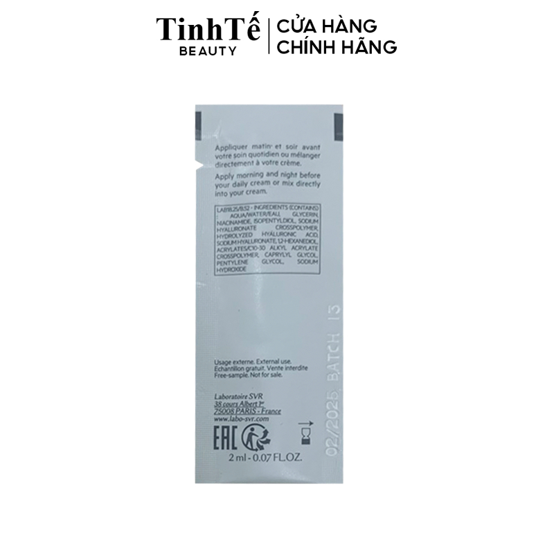 [HB GIFT] Tinh chất dưỡng ngăn ngừa nếp nhăn, phục hồi da và dưỡng ẩm SVR B3 Ampoule Hydra 2ml