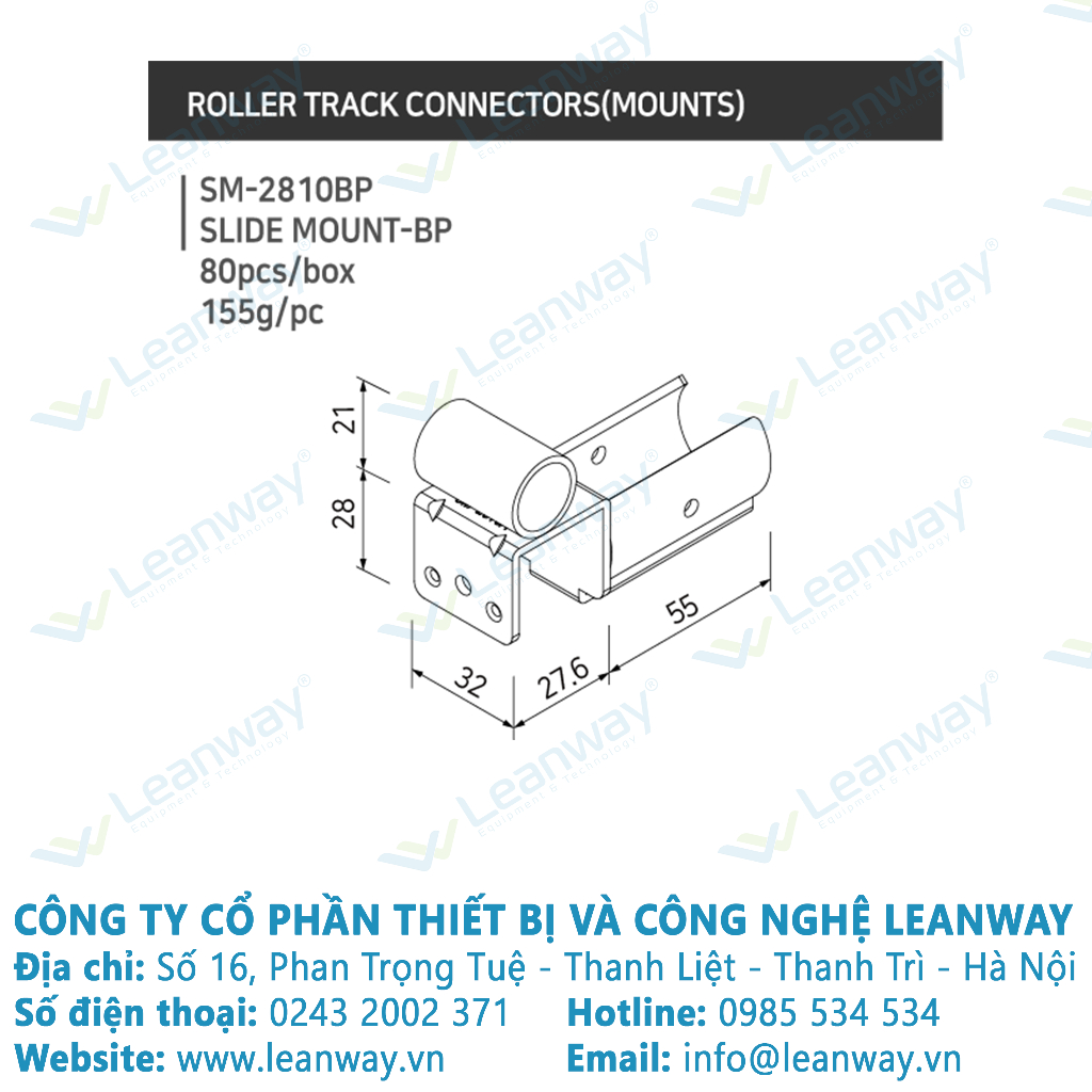 Đầu đỡ ống slide mount