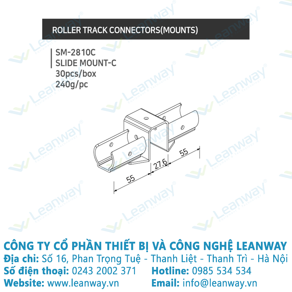 Đầu đỡ ống slide mount
