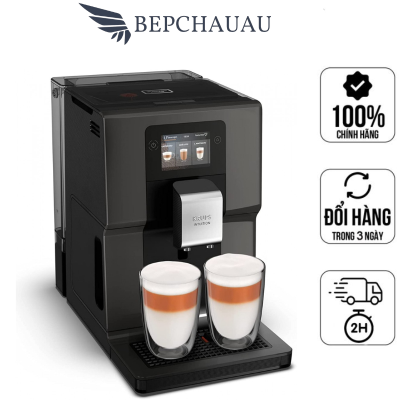 Máy Pha Cà Phê Tự Động Krups EA872B, Máy Pha Cafe, Espresso Cappuccino, Made In EU, BH 12 Tháng, Bepchauau