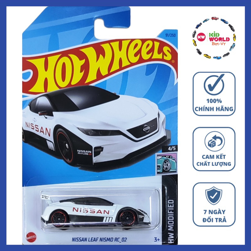Xe mô hình Hot Wheels basic Nissan Leaf Nismo RC_02 HKK50.