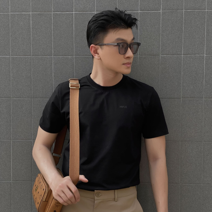 Combo 2 Áo thun nam HAFOS BASIC vải Cotton, thoáng mát