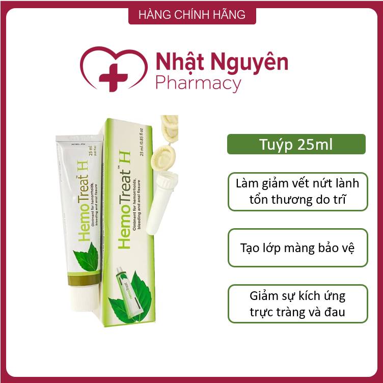 Gel bôi trĩ HemoTreat H tuýp 25ml