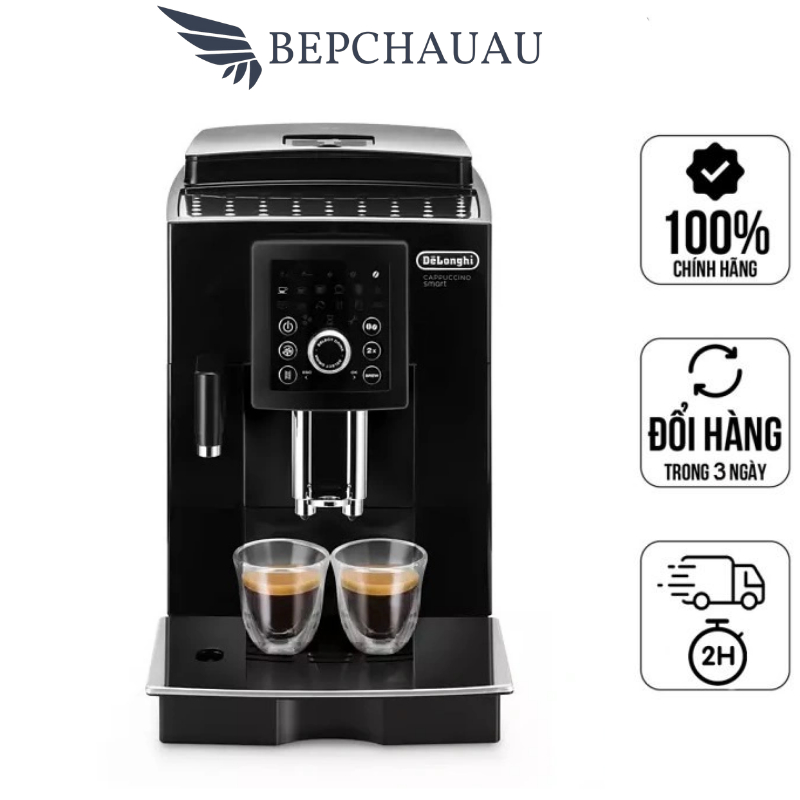 Máy Pha Cà Phê Tự Động DELONGHI ECAM 23.266.B, Máy  Pha Cafe, Espresso, Cappuccino, Nhập EU, BH 12 Tháng, Bepchauau