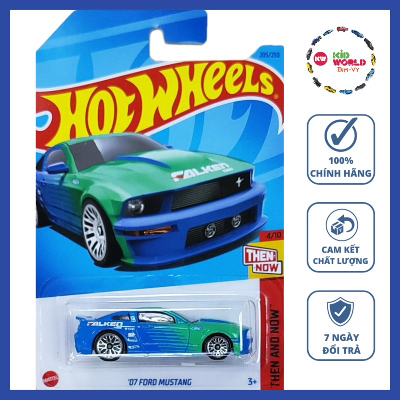 Xe mô hình Hot Wheels basic Falken '07 Ford Mustang HKJ43.