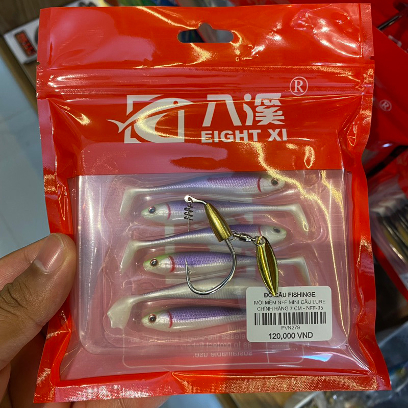 COMBO MỒI MỀM NFF MINI & LƯỠI AR15 - 4cm ☆ FREESHIP HN ☆ FISHINGE.VN ☆
