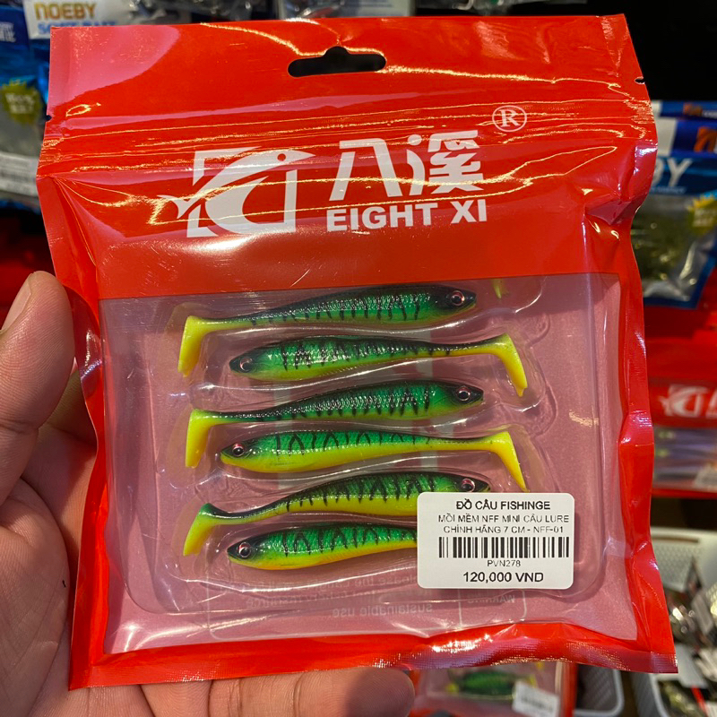 COMBO MỒI MỀM NFF MINI & LƯỠI AR15 - 4cm ☆ FREESHIP HN ☆ FISHINGE.VN ☆