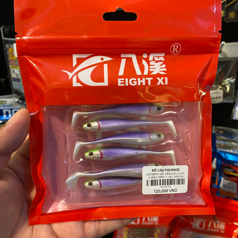 COMBO MỒI MỀM NFF MINI & LƯỠI AR15 - 4cm ☆ FREESHIP HN ☆ FISHINGE.VN ☆