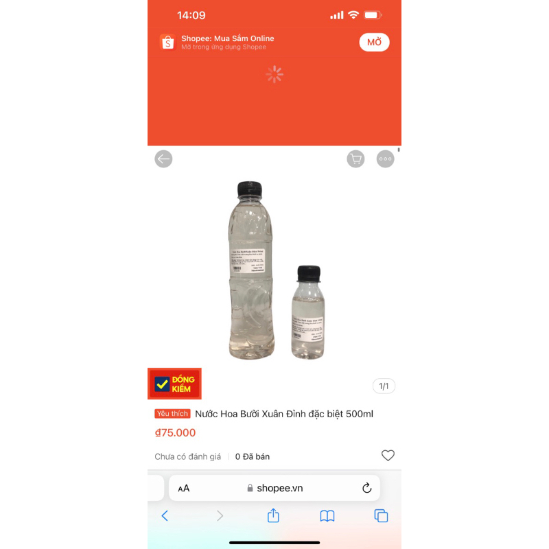 Nước Hoa Bưởi Xuân Đỉnh đặc biệt 100ml