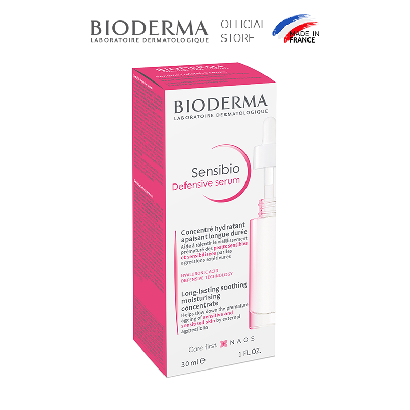Tinh chất dưỡng ẩm và làm dịu dành cho da nhạy cảm Bioderma Sensibio Defensive Serum 30ml
