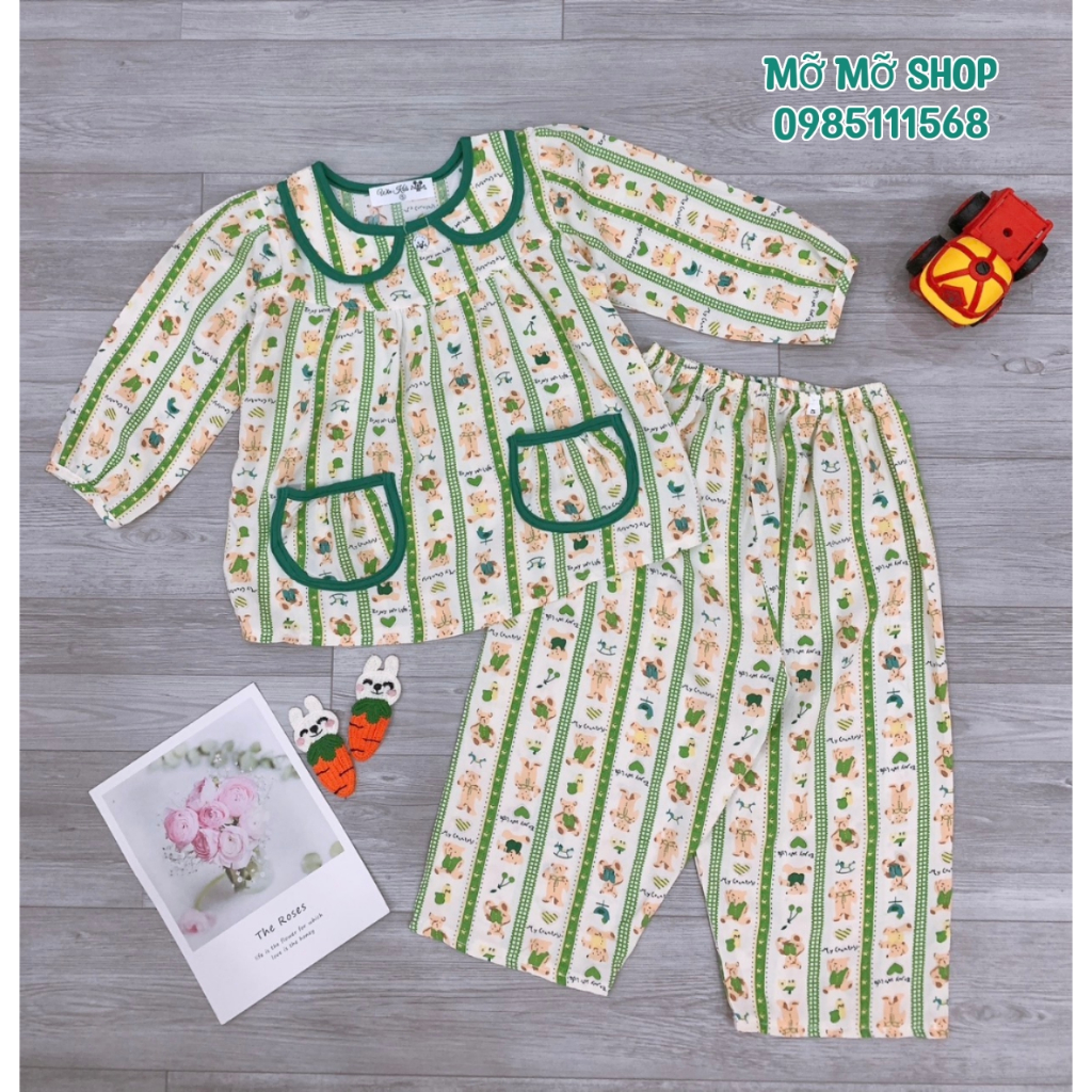 BỘ TOLE LANH TDQD Bé gái 2 túi cute từ 10 - 37kg