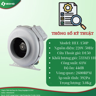 Quạt đồng trục HDD-150