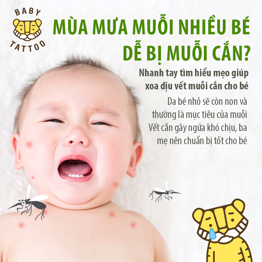 Kem Thoa, Kem Bôi Dịu Da BABY TATTOO Chăm Sóc Và Làm Dịu Vết Mẩn Ngứa, Muỗi Đốt, Côn Trùng Cắn, Hộp 10gram