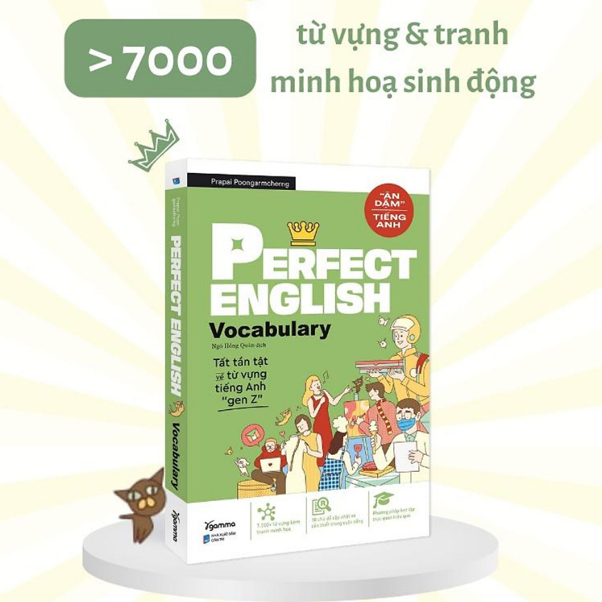 Sách Perfect English Vocabulary ("Ăn Dặm" Tiếng Anh): Tất Tần Tật Về Từ Vựng Tiếng Anh Gen Z