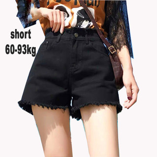 Quần short nữ bigsize 58-93kg, quần đùi sọt jean cạp cao bigsize kimfashion