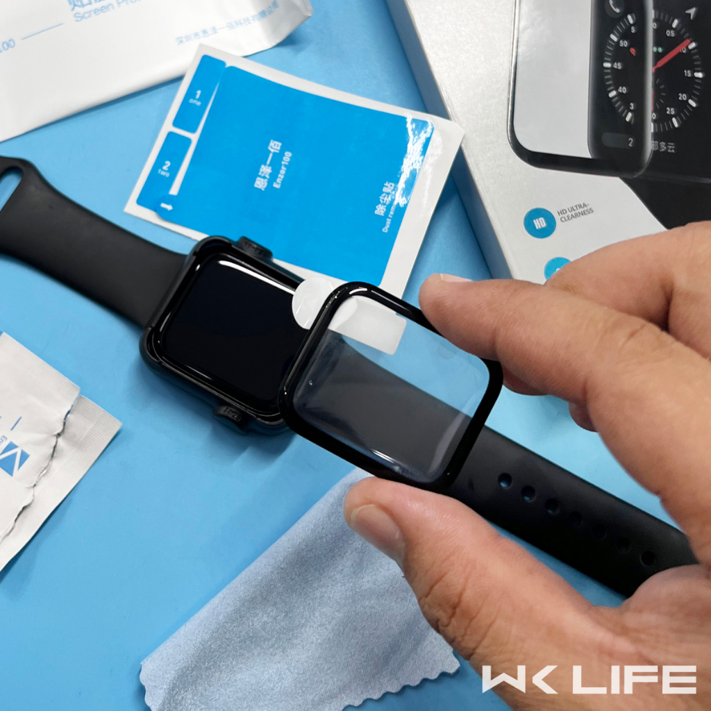 Miếng Dán Màn Hình Áp Pồ Watch Kuzoom 3D PET Full Màn Có Khung Dán