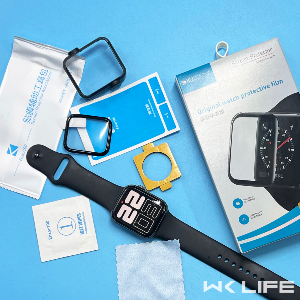 Miếng Dán Màn Hình Áp Pồ Watch Kuzoom 3D PET Full Màn Có Khung Dán