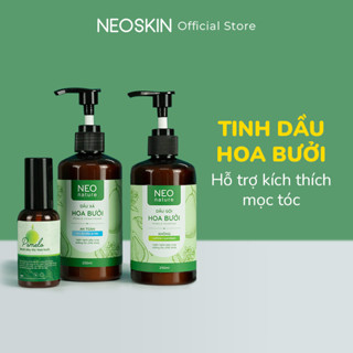 Bộ 3 Chăm Sóc Tóc NEOSKIN Bao Gồm Dầu gội, Dầu xã, Serum Tinh Dầu Hoa Bưởi Mọc Tóc Sau 2 Tuần Sử Dụng