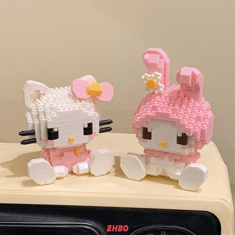 Bộ đồ chơi lắp ráp Lego dễ thương động vật Mô hình Sáng tạo Mini Kuromi lắp ráp đồ chơi