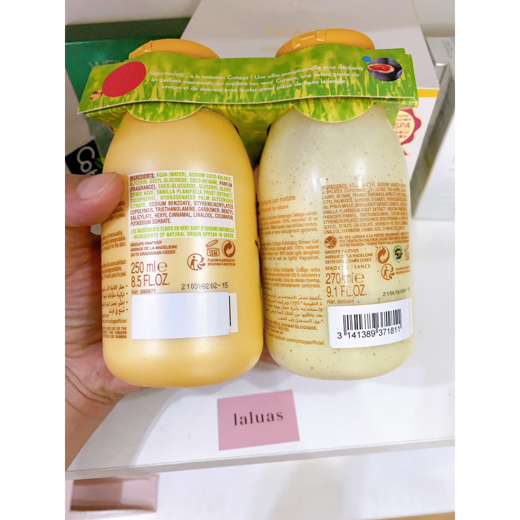 Set sữa tắm Cottage nước hoa Pháp