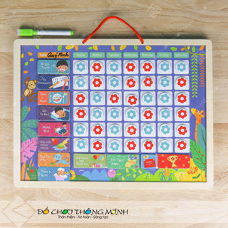 Bảng Khen Thưởng Kỷ Luật Cho Bé Bằng Gỗ Có Nam Châm Giúp Bé Rèn Luyện Thói Quen Tốt Và Tính Kỷ Luật
