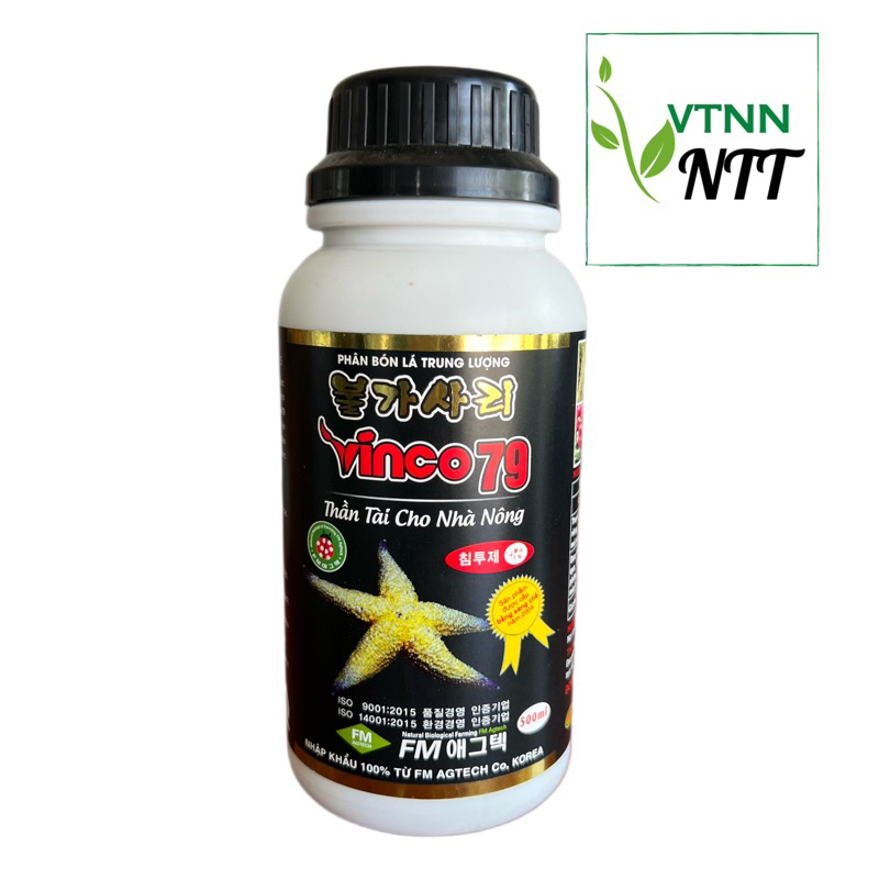 Phân bón lá VINCO 79 (500ml) chiết xuất từ Sao Biển Nhập khẩu Hàn Quốc - VTNN Nguyễn Thanh Tuyền