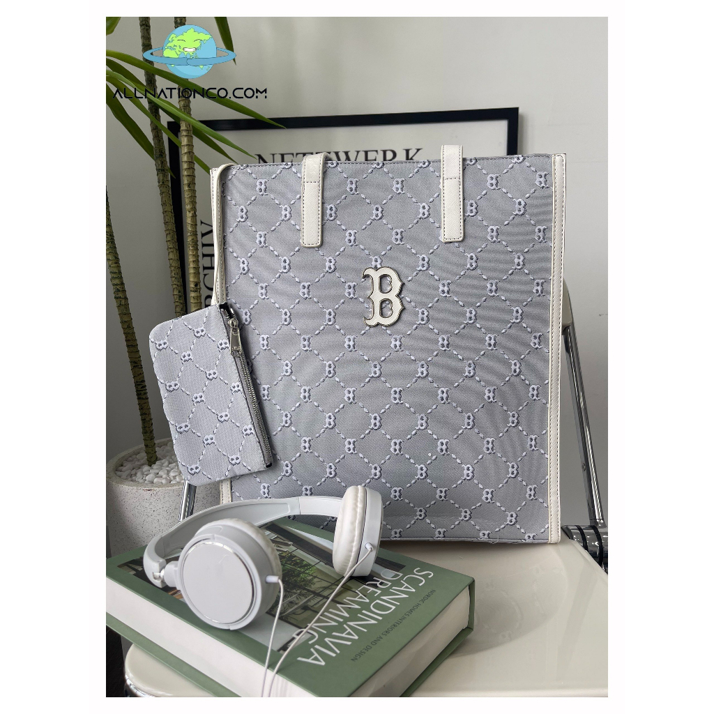Túi Tote Túi Xách MLB NY Monogram Dia Jacquard Tote