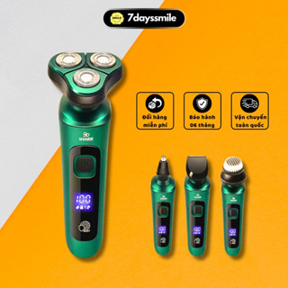 Máy Cạo Râu 4 Chức Năng Cao Cấp Chính Hãng 9D Shaver Màn Hình LED Công Nghệ IP X7 - Tặng Kèm 6 Phụ Kiện MCR02