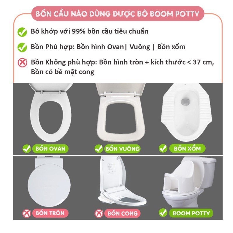 Bô đa năng Boom Potty cho bé hàng chính hãng