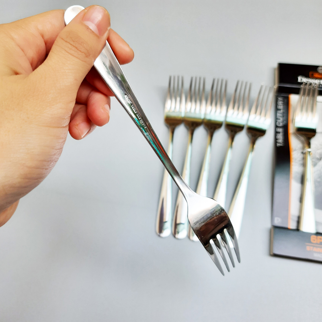 Set 6 Dĩa Ăn Inox Shelter Nhật Bản Dài 17.5 cm