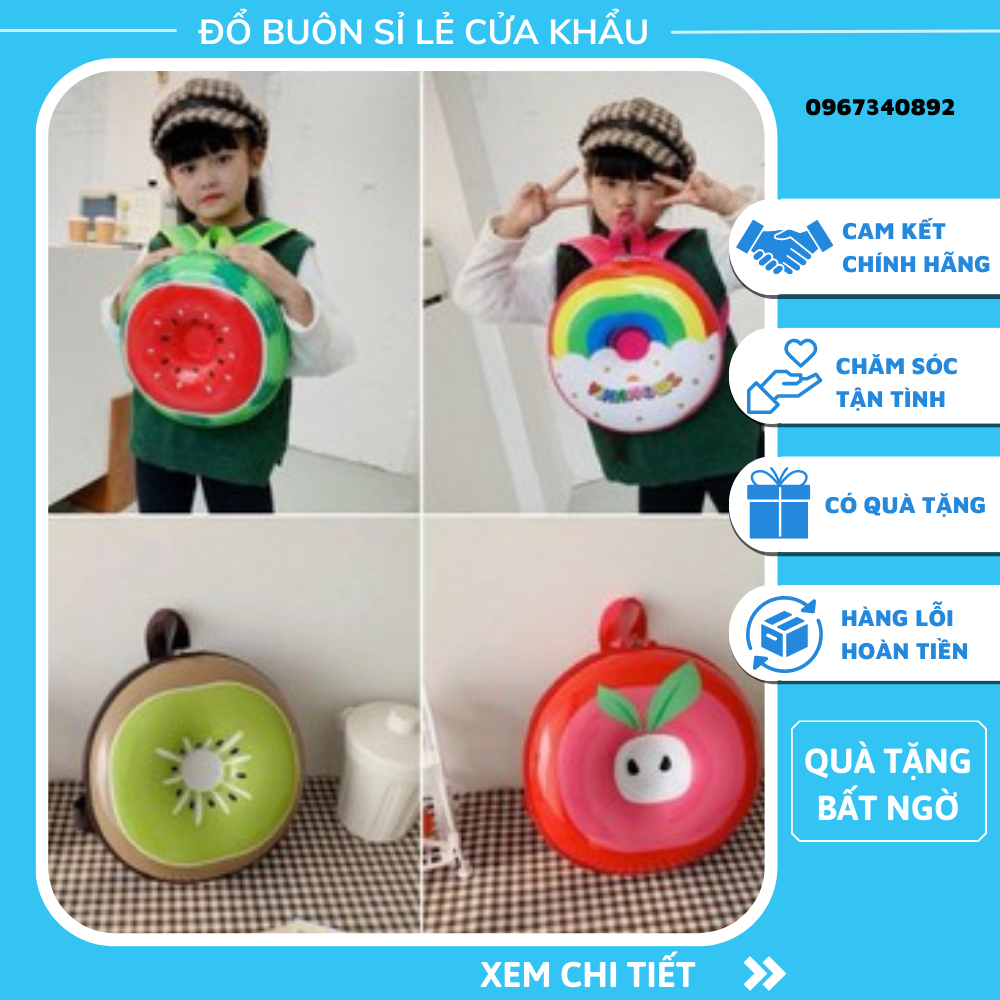 Balo trẻ em mầm non hình trái cây