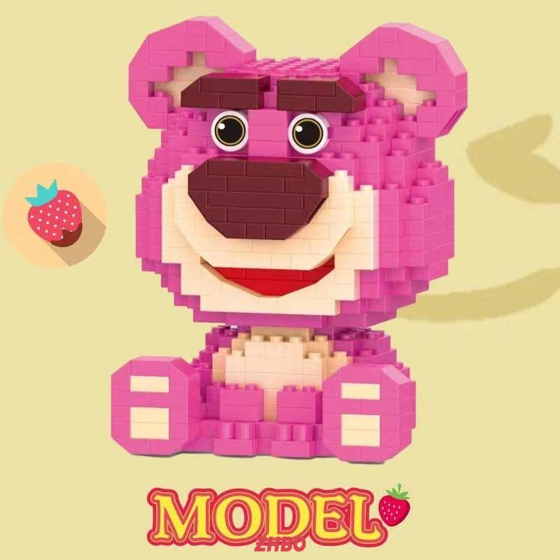 Bộ đồ chơi lắp ráp Lego Gấu dâu tây Mô hình Sáng tạo động vật trẻ em gái quà