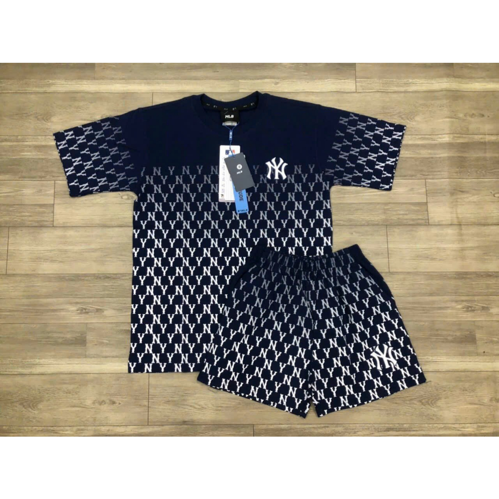 SET BỘ MLB MONOGRAM UNISEX NAM NỮ COTTON