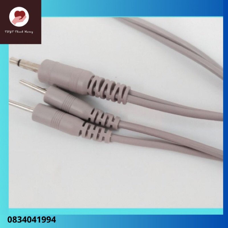 Dây xung điện jack 3.5, Dây xung điện dùng cho máy vật lý trị liệu, Goldlife, Doctor Home...