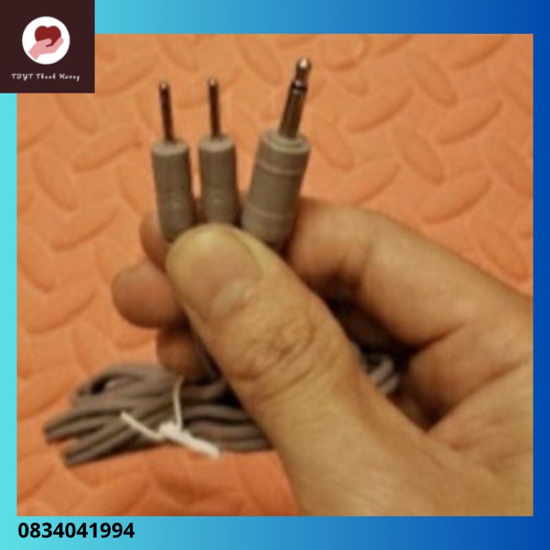 Dây xung điện jack 3.5, Dây xung điện dùng cho máy vật lý trị liệu, Goldlife, Doctor Home...