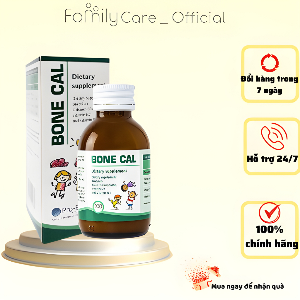 Siro Bone Cal Bổ Sung Canxi Phát Triển Chiều Cao Cho Bé