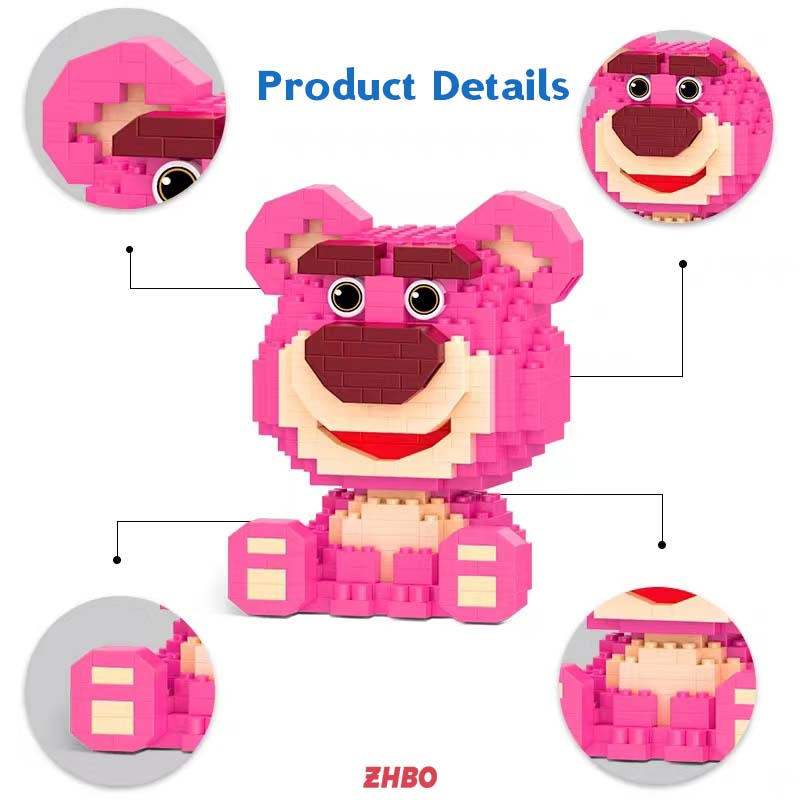 Bộ đồ chơi lắp ráp Lego Gấu dâu tây Mô hình Sáng tạo động vật trẻ em gái quà