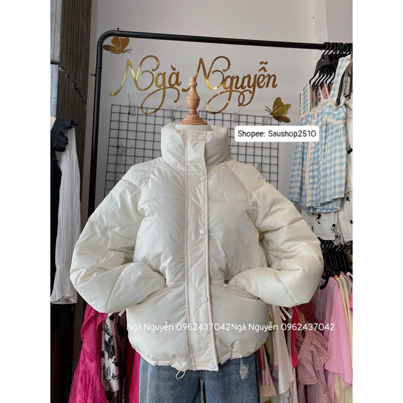 Áo phao béo dáng ngắn hàng QC