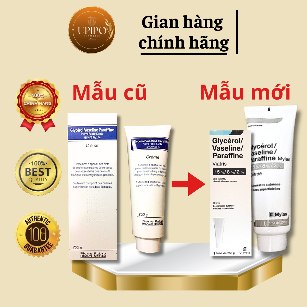 Kem Dưỡng Da Chống Nẻ Pháp Dexeryl Crème - Nẻ Chàm Glycerol Vaseline Paraffine 250g