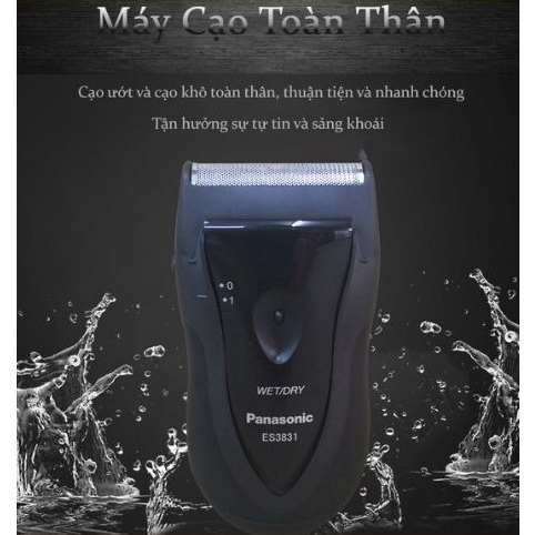 Máy Cạo Râu Pana ES3831 Cạo Ướt Và Khô Pin Rời