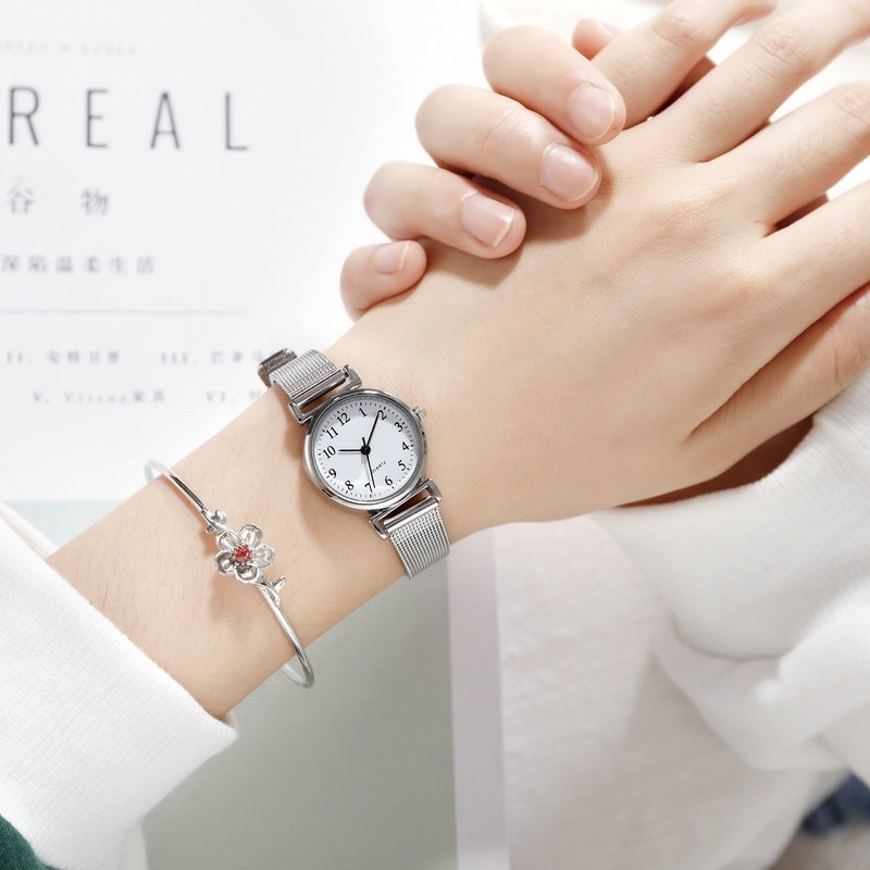 Đồng hồ nữ dây kim loại M36, đồng hồ nữ kim loại dây lưới nhuyễn thời trang nhẹ nhàng trẻ trung - DND Style