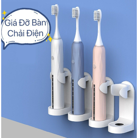 Giá Dán Tường Treo Bàn Chải Điện, Kem Đánh Răng, Sữa Rửa Mặt - Móc Treo Đồ Gắn Tường Nhà Tắm