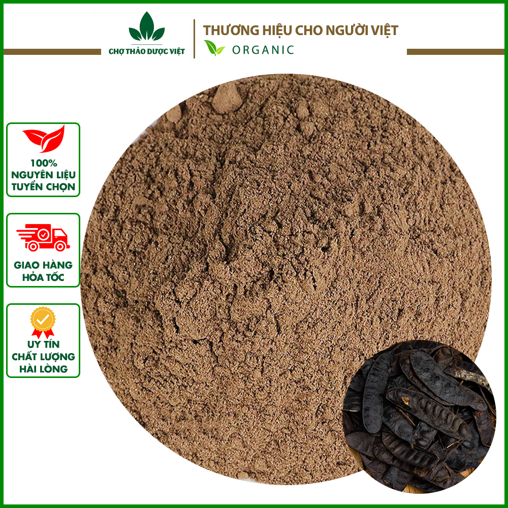 100g Bột bồ kết nguyên chất, Đã rang thơm, bồ kết túi lọc (Xông nhà, gội đầu) - Chợ thảo dược việt