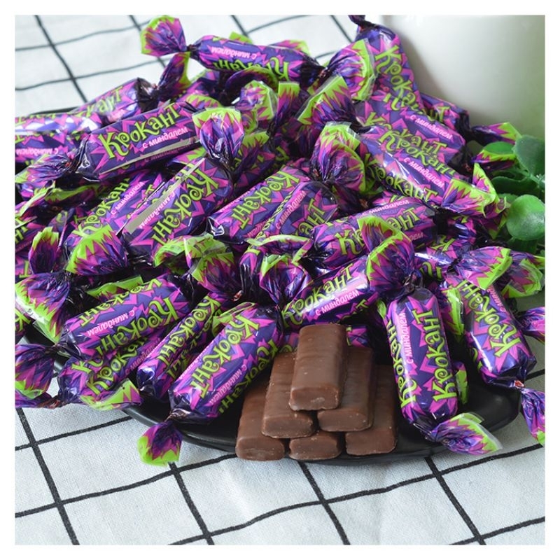 Kẹo Nga Tím 500gr, Hàng mói về, chính hãng, date 11/2024