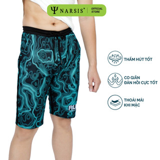 Quần đùi nam NARSIS ,quần short nam chất liệu vải đũi mềm mát, quần short ngắn kiểu dáng thể thao có dây rút